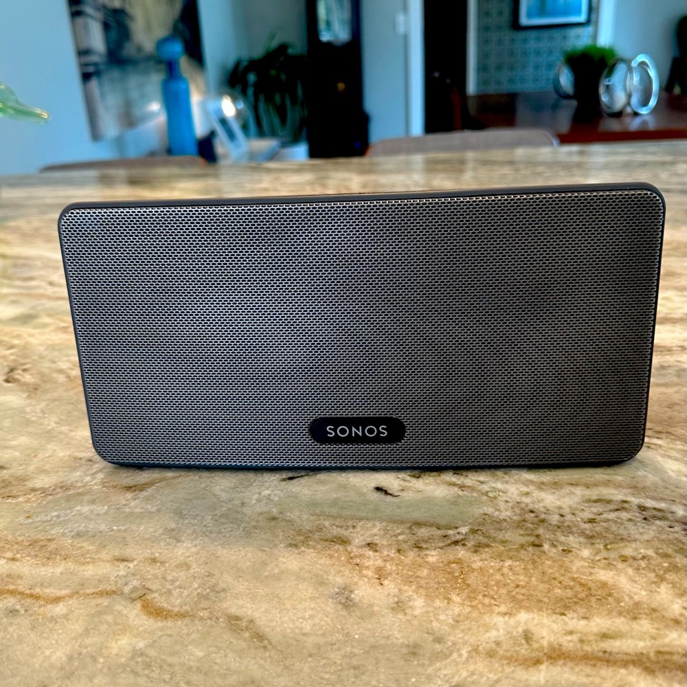 Sonos Play 3 Wireless Speaker-Black.- 4 Available at $100 each